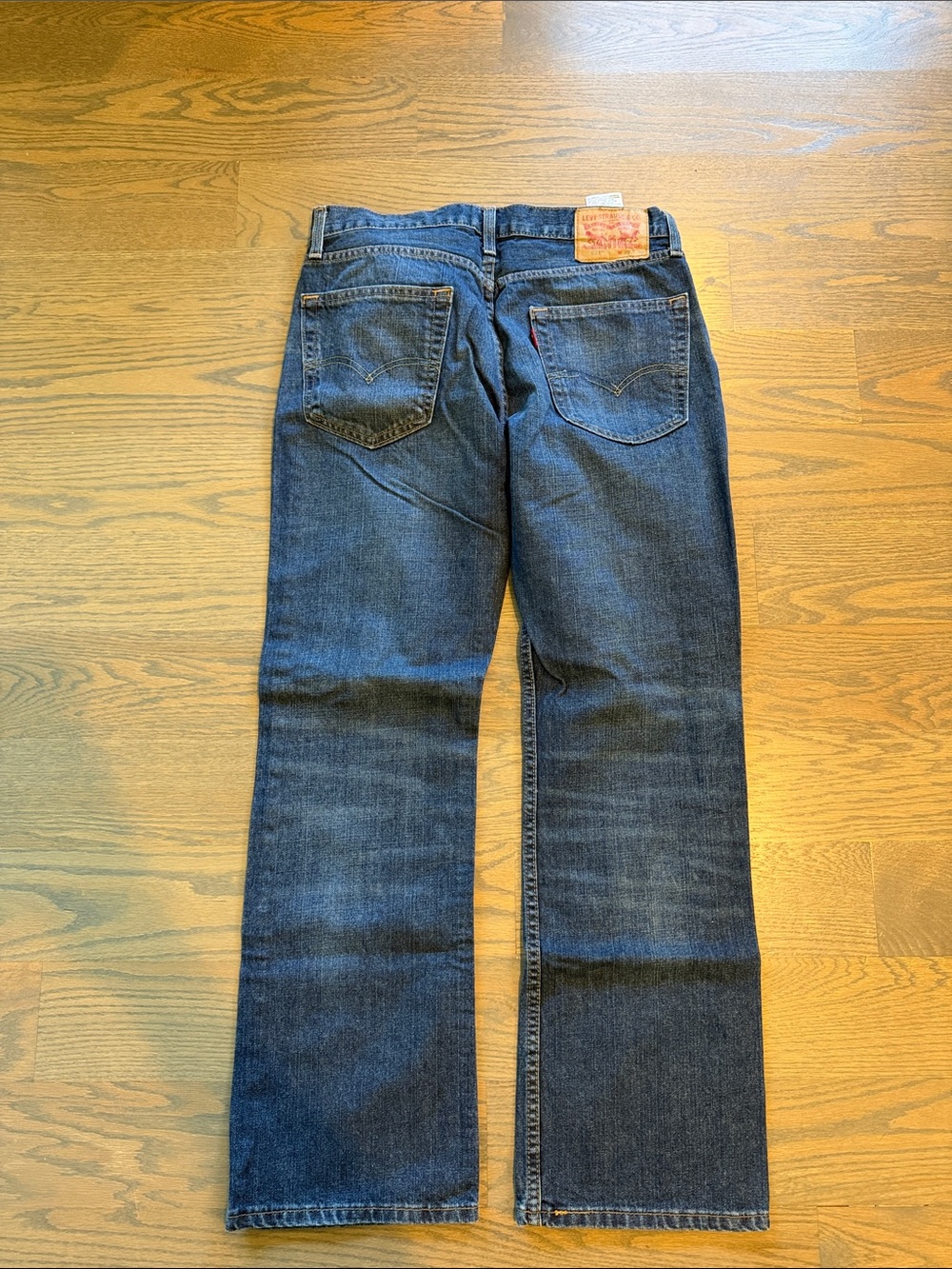 Levi's Men's Dark Blue Bootcut Denim Jeans